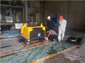 河南安陽某五金廠用上電動掃地機 河南安陽某五金廠用上電動掃地機