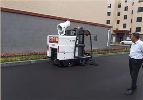 2000AW電動掃地車順利交付淄博某新農村