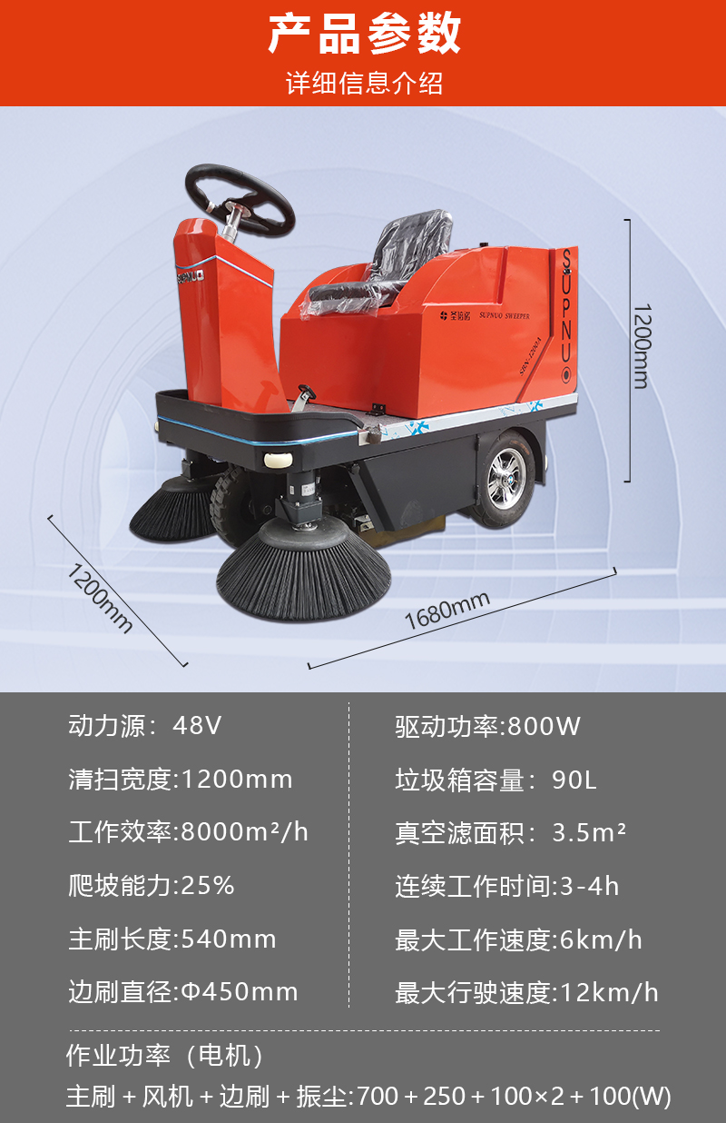圣倍諾小型掃地車/小型清掃車/工廠掃地車/車間掃地機(jī)